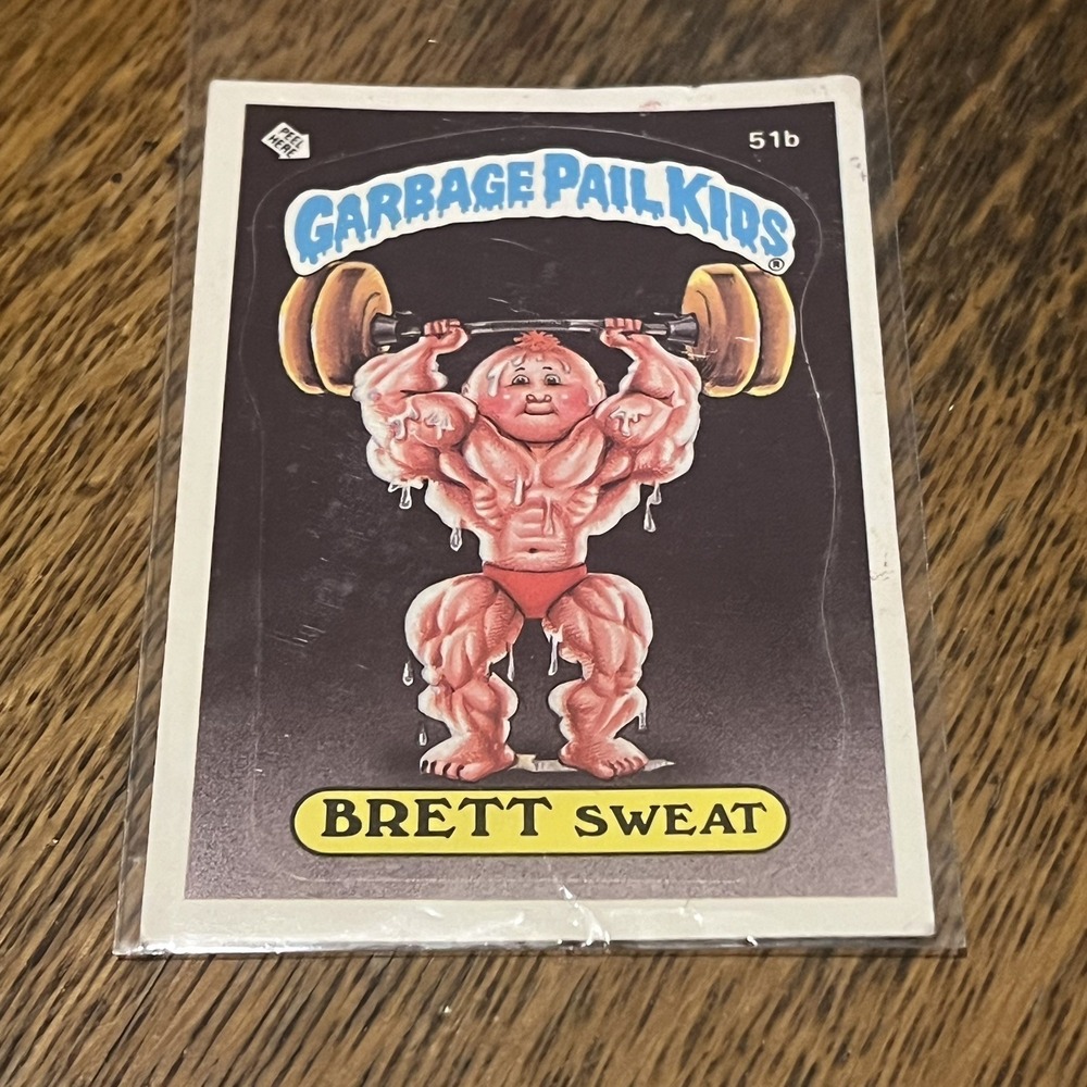 1985 Topps Garbage Pail Kids Brett Sweat 51b Original Series OS2 GPK Card